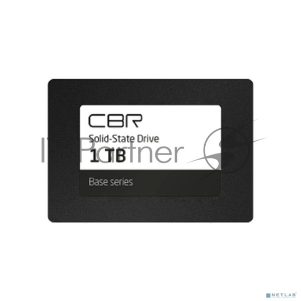 Накопитель SSD CBR Base, 1024 Гб, SATA III, 2.5", R/W 550/500 Мбайт/сек