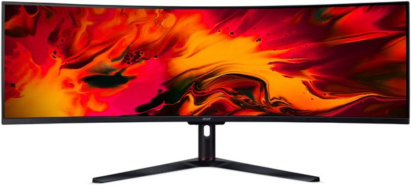 Монитор 49" Acer Nitro EI491CRSbmiipphx VA 3840x1080, 144 Гц, 4 мс, 32:9, 400 кд/м², 2xHDMI 2.0, 2xDP, изогнутый экран 1800R, черный