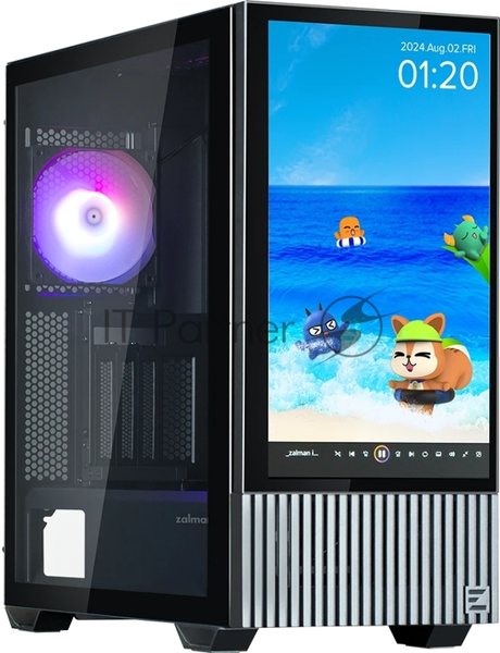 Компьютерный корпус Zalman Z10 DS без БП черный