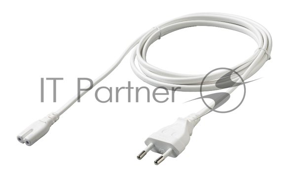 Кабель питания Cablexpert PC-184W-VDE-1.8М CEE 7/16-C7, 2x0.75мм2, 2.5А, VDE, 1.8м, белый, пакет