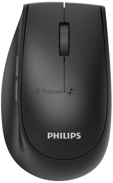 Мышь беспроводная Philips SPK7627 черный, 1600 dpi, радиоканал, Bluetooth, USB, кнопки - 5
