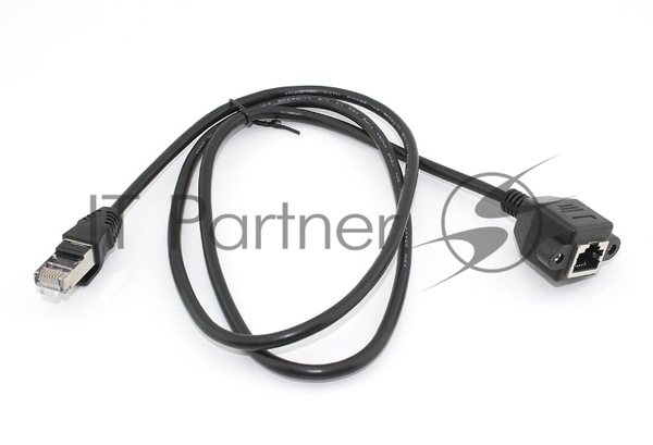 Удлинитель RJ45 папа-мама для монтажа на корпу 1 м