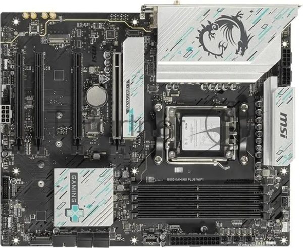 Материнская плата MSI B850 GAMING PLUS WIFI SocketAM5 AMD B850 4xDDR5 ATX AC`97 8ch(7.1) 5Gigabit RAID+DP