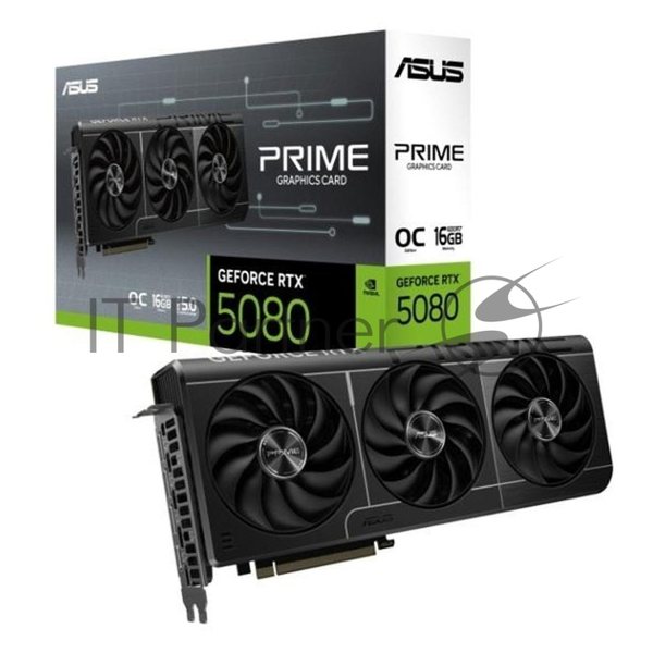 Видеокарта ASUS PRIME-RTX 5080-O16G, 16Gb GDDR7, 256 bit, DisplayPort, HDMI, GPU 2655 MHz 90YV0LX0-M0NA00