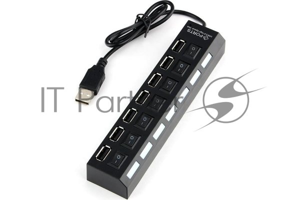 USB-концентратор Gembird UHB-U2P7-01, USB 2.0, 7хUSB, USB