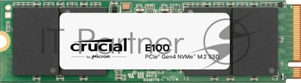 Накопитель SSD Crucial E100, 1Tb, PCIe 4.0 x4, M.2 2280, NVMe, R/W 5000/4500