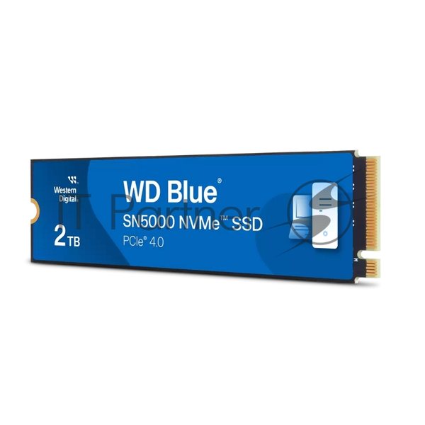 Накопитель SSD WD Blue SN5000 WDS200T4B0E, 2Tb, PCIe 4.0 x4, M.2 2280, NVMe, R/W 5150/4850