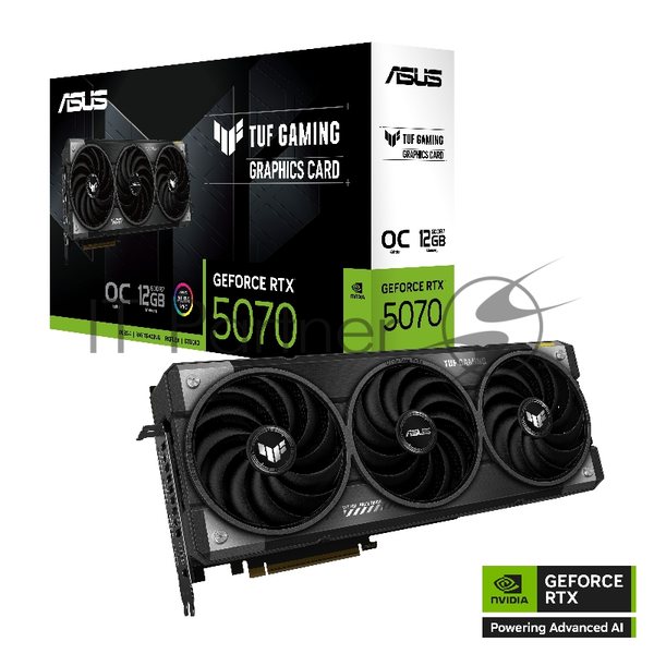 Видеокарта ASUS TUF-RTX 5070-O12G-GAMINGRTX 5070,HDMIx2,DPx3,12G,D7; 90YV0LZ0-M0NA00