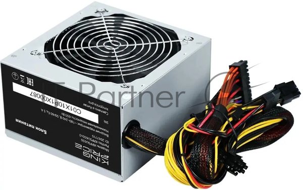 Блок питания KingPrice ATX 650W KPPSU650 (20+4pin) 120мм fan 4xSATA