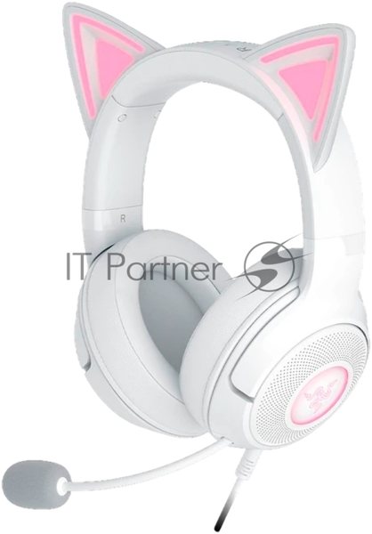 Гарнитура Razer Kraken Kitty V2 Белый, проводная, USB, подсветка