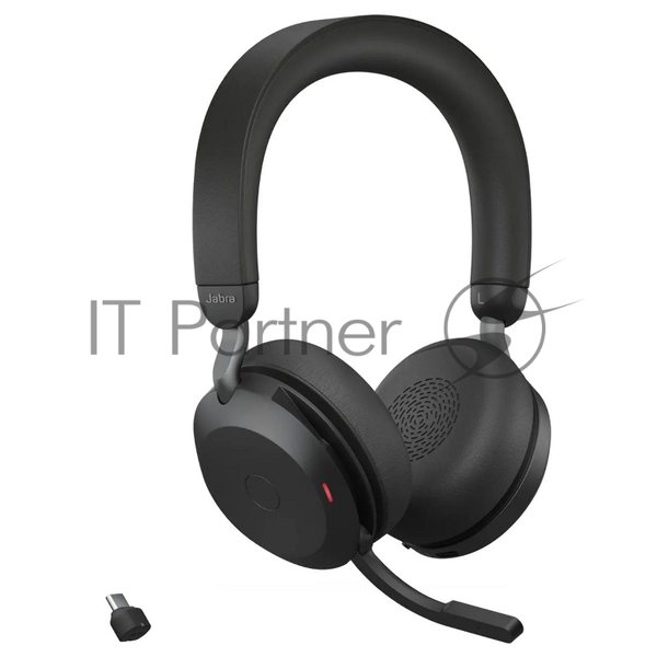 Гарнитура Jabra Evolve2 75 чёрный, беспроводная + проводная, Bluetooth, до 24 ч