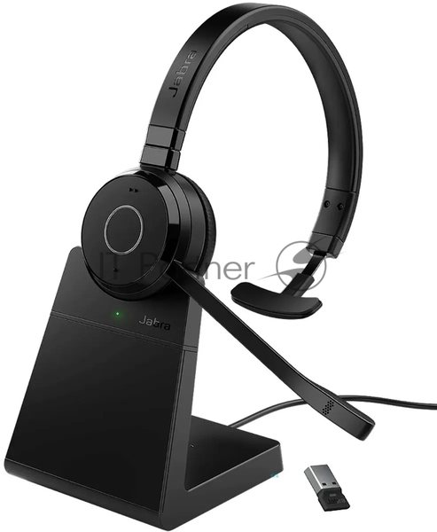 Гарнитура Jabra Evolve 65 TE чёрный, беспроводная, Bluetooth, до 16 ч