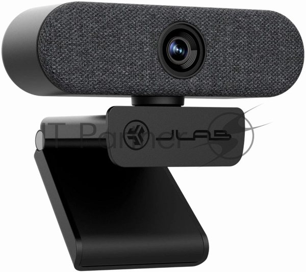 Веб-камера JLab Epic 2560x1440, 30 кадр/с, USB Type-A, микрофон (2 шт), автоматическая фокусировка, автоосвещение, универсальное крепление