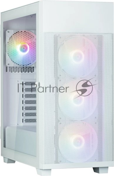Компьютерный корпус ZALMAN S5 NEO, ATX, белый, WINDOW, 2xCOMBO (3.5" or 2.5"), 4x2.5", 1xUSB 2.0, 1xUSB3.1, FRONT 3x120мм FRGb, REAR 1x120мм FRGb