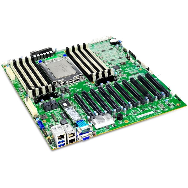 Материнская плата серверная Gooxi G2SERO-B-PK2, SP3, AMD EPYC, 16xDDR4, 2xMiniSAS HD, 1xM.2, 4xPCIe 3.0 x16, 6xPCIe 3.0 x8, 1xVGA, 2x1Gb LAN, 2xUSB-A 5Gbps, 1x3.5 мм, 7.1, E-ATX