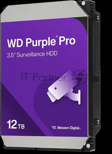 Жесткий диск WD Purple PRO WD122PURP 12Tb 3.5" 7200 RPM 256MB SATA-III (аналог WD121PURP)