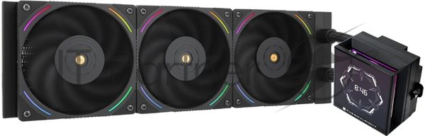 Система жидкостного охлаждения Thermalright Hyper Vision 360 ARGB Soc-AM5/AM4/1151/1200/2066/2011/1700 черный 4-pin 29.6dB Al LCD Ret (H-VISION-360-BL-ARGB)