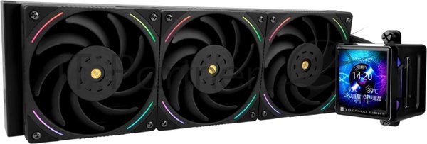 Система жидкостного охлаждения Thermalright Elite Vision 360 ARGB Soc-AM5/AM4/1200/1700/1851 черный 4-pin 27.7dB Al LCD Ret (E-VISION-360-BL-ARGB)