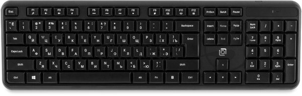 Клавиатура Oklick K888W беспроводная, радиоканал, чёрный