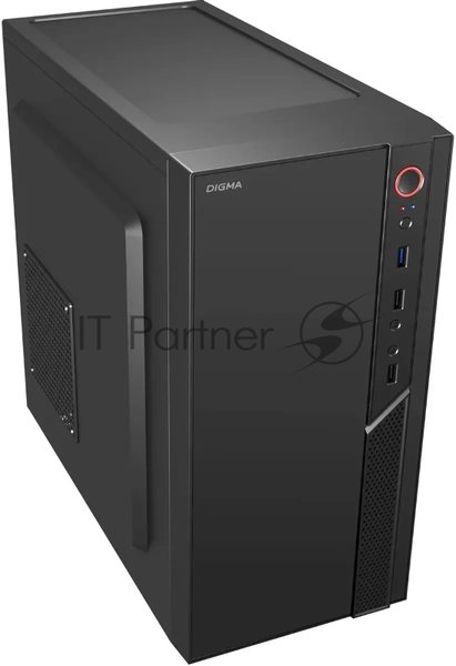 Компьютерный корпус Digma DCC-MN306 черный без БП mATX 1x80мм 1x92мм 2x120мм 2xUSB 2.0 1xUSB 3.0 audio