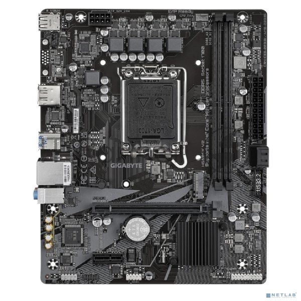 Материнская плата Gigabyte H610M K V2, LGA1700, Intel H610, 2xDDR5, 2xSATA, 1xM.2, 1xPCIe 4.0 x16, 1xPCIe 3.0 x1, 1xDP, 1xHDMI, 1x1Gb LAN, 2xUSB-A 5Gbps, 4xUSB-A 2.0, 3x3.5 мм, 7.1, mATX