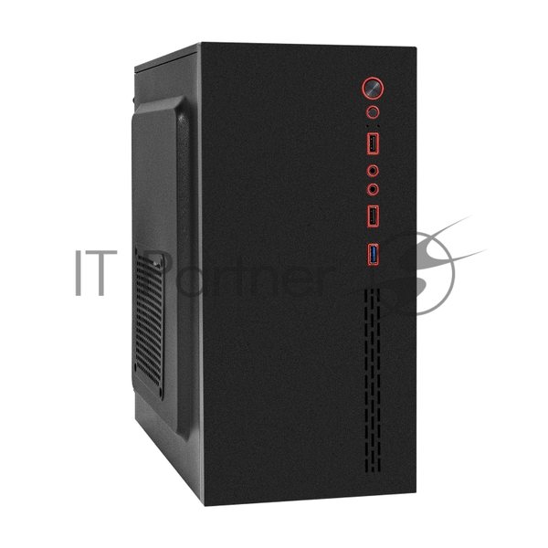 Компьютерный корпус Minitower ExeGate BAA-403U2-AAA450 (mATX, БП AAA450 с вент. 8см, 1*USB/2*USB 3.0, HD Audio, черный)