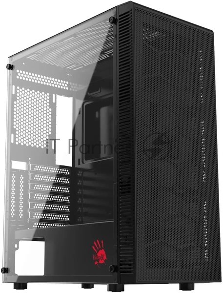 Компьютерный корпус Bloody BD-CC115 черный без БП ATX 8x120мм 1xUSB 2.0 1xUSB 3.0 audio bott PSU
