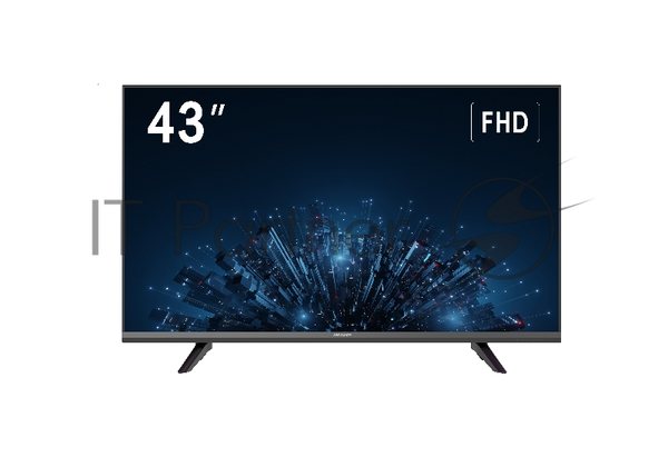 Монитор 43" Hikvision DS-D5043F3-1V0S VA 1920x1080, 60 Гц, 6.5 мс, 16:9, 300 кд/м², VGA, HDMI 1.4, 3.5 Jack, динамики (2x10 Вт), USB 2.0, черный