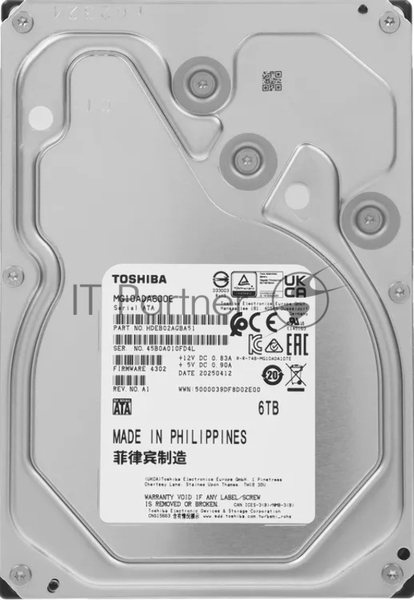 Жесткий диск HDD Toshiba MG10 6Tb 7200rpm SATA III 512Mb 3.5"