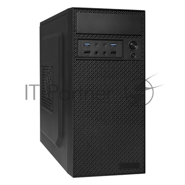Компьютерный корпус Minitower ExeGate BAA-109U2-UNS350 (mATX, БП UNS350 с вент. 12см, 2*USB+2*USB 3.0, аудио, черный)