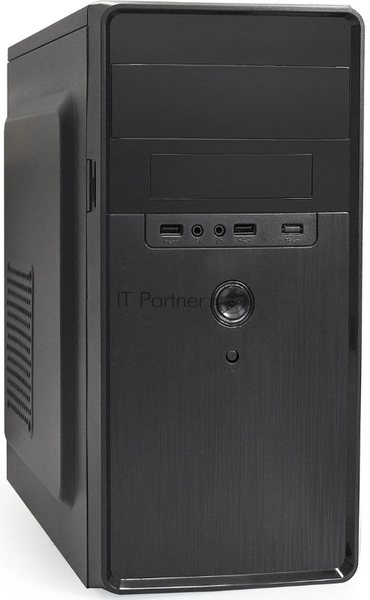 Компьютерный корпус Minitower ExeGate BA-309-UNS450 (mATX, БП UNS450 с вент. 12см, 2*USB, HD аудио, черный)