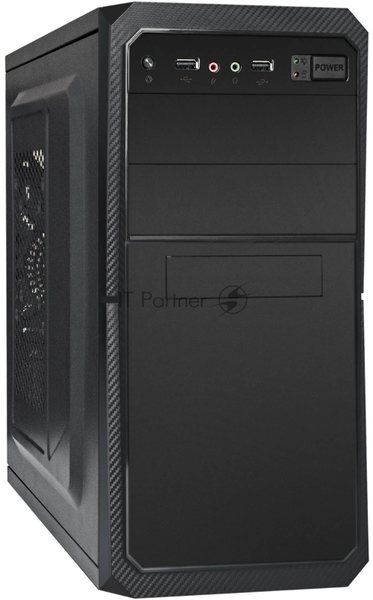 Компьютерный корпус Minitower ExeGate BA-202-UNS500 (mATX, БП UNS500 с вент. 12см, 2хUSB, аудио, черный)