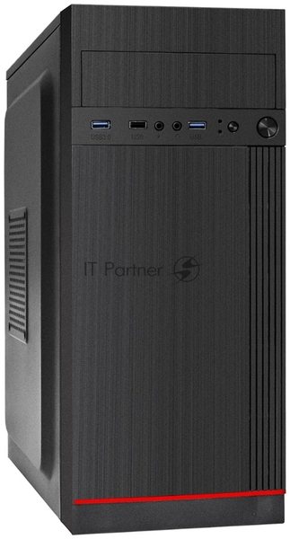 Компьютерный корпус Miditower ExeGate AA-442U2-UNS500 (ATX, БП UNS500 с вент. 12см, 1хUSB+2хUSB 3.0, аудио, черный)