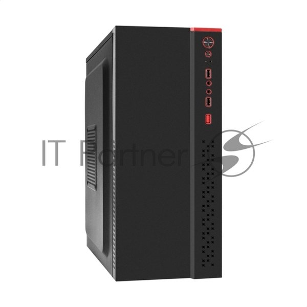 Компьютерный корпус Miditower ExeGate AA-443-UNS350 (ATX, БП UNS350 с вент. 12см, 2хUSB+HD Audio, черный)