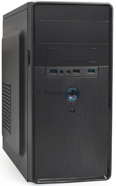 Компьютерный корпус Minitower ExeGate BA-309U2-UNS400 (mATX, БП UNS400 с вент. 12см, 1хUSB+2хUSB 3.0, HD аудио, черный)
