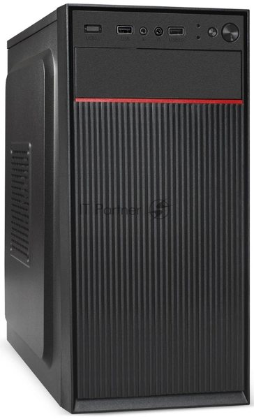 Компьютерный корпус Minitower ExeGate BAA-113-UNS400 (mATX, БП UNS400 с вент. 12см, 2*USB, аудио, черный)