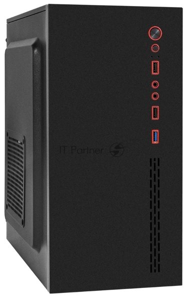 Компьютерный корпус Minitower ExeGate BAA-403-UNS450 (mATX, БП UNS450 с вент. 12см, 2*USB, HD Audio, черный)