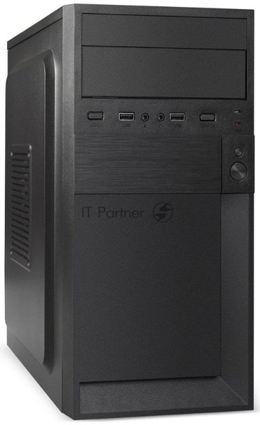 Компьютерный корпус Minitower ExeGate BAA-105-01-UNS500 (mATX, БП UNS500 с вент. 12см, 2*USB, аудио, черный)