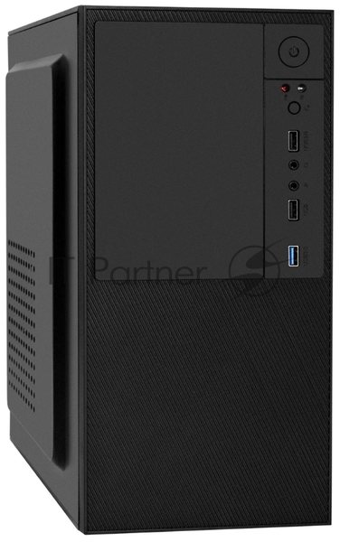 Компьютерный корпус Minitower ExeGate BAA-308U2-UNS400 (mATX, БП UNS400 с вент. 12см, 1хUSB/2хUSB 3.0, HD Audio, черный)