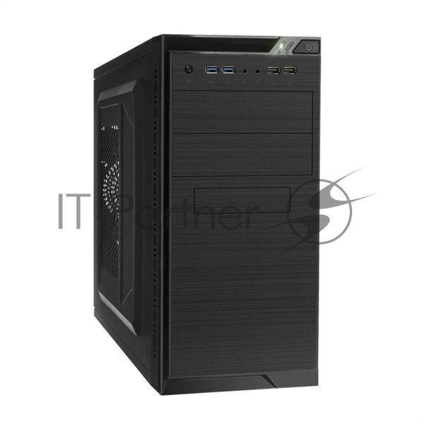Компьютерный корпус Minitower ExeGate QA-412U-UNS400 (mATX, БП UNS400 с вент. 12см, 2хUSB+2хUSB 3.0, аудио, черный)