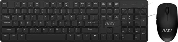 Комплект клавиатура+мышь MSI K200 Combo MS-8ZA4 беспроводной, USB, 1600 DPI, чёрный