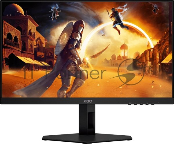 Монитор 23.8" AOC Q24G4E IPS 2560x1440, 180 Гц, 1 мс, 16:9, 350 кд/м², 2xHDMI 2.0, DP, HDR10, Adaptive-Sync, черный