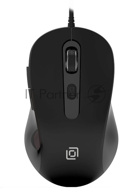 Мышь проводная Oklick 211M черный, 2400 dpi, USB, кнопки - 6