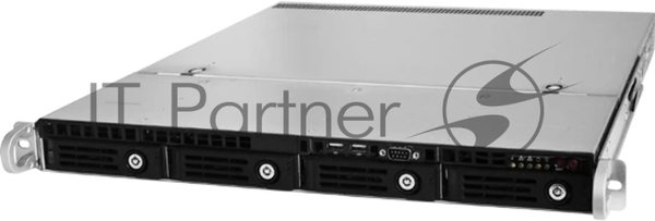 Серверный корпус Ablecom 1U chassis; Mini-ITX, Micro-ATX, ATX MBs; 4 x 3.5'' hsb; 2 x USB; 1 x COM port (Front); 1 x FH expantion slot; 600W (1+1) (80 Plus Platinum); no rails