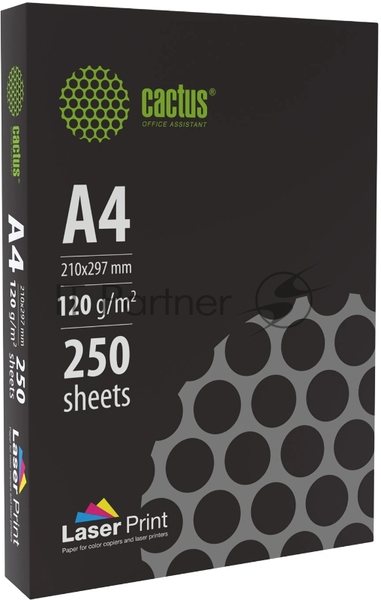 Бумага Cactus CS-LPA4120250 A4/120г/м2/250л./белый для лазерной печати