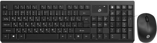 Комплект клавиатура+мышь Oklick S269W беспроводной, USB, 1600 DPI, чёрный