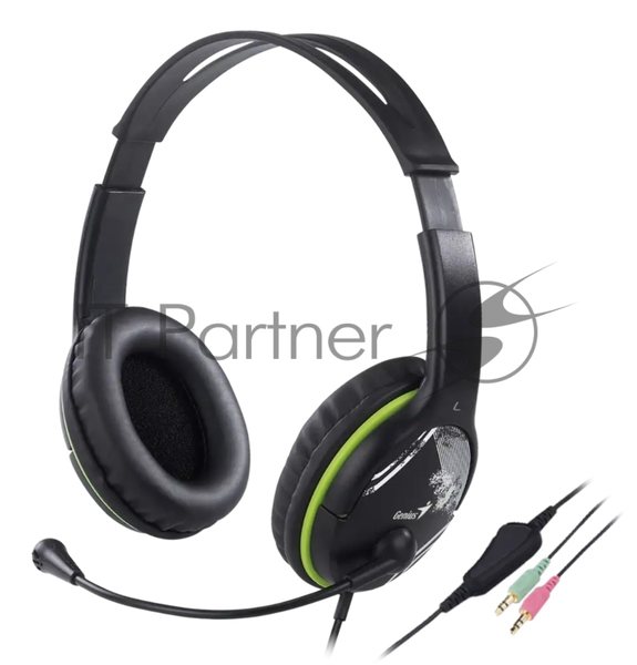 Гарнитура Genius HS-400A черный, проводная