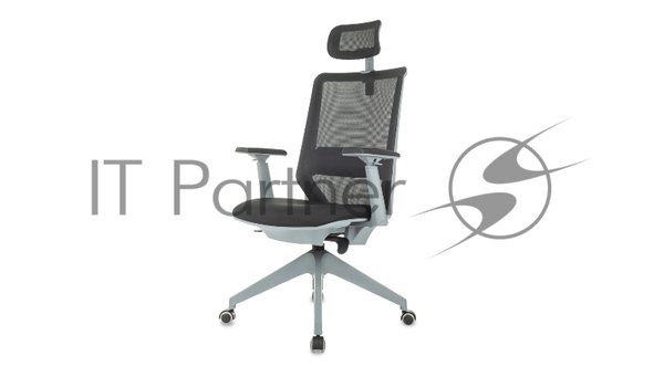 Кресло руководителя Бюрократ MC-G611NL-H черный Elastic-102 с подголов. крестов. 4-луч. пластик пластик серый