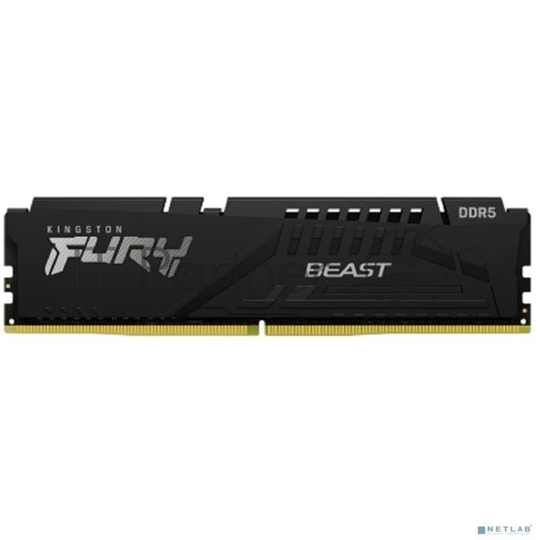 Оперативная память Kingston Fury Beast, DDR5, 64Gb (2x32 GB), 5600 MHz, CL36, радиатор, черный