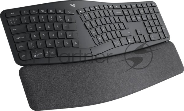 Клавиатура Logitech Ergo K860 беспроводная, Bluetooth, радиоканал, чёрный